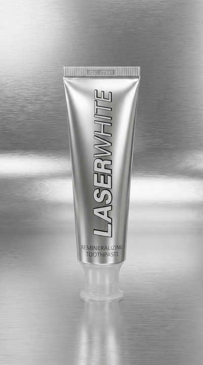 LaserWhite nHA remineralizing toothpaste tube