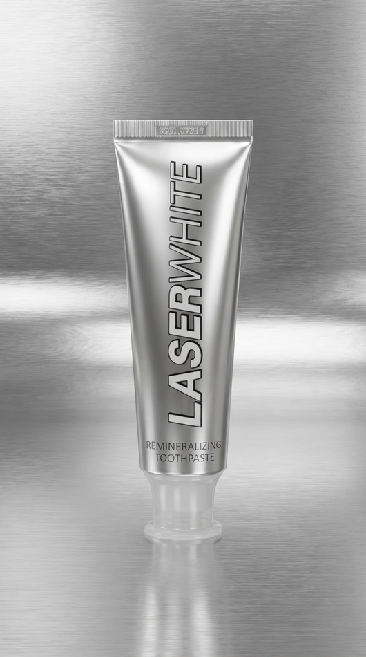 LaserWhite nHA remineralizing toothpaste tube