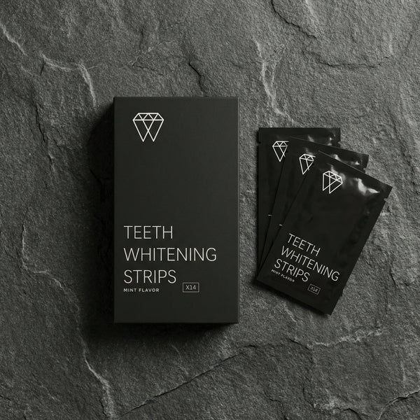 Hydrogen peroxide whitening strips