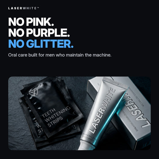 No pink, no purple, no glitter: oral care built for men