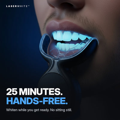 25 minutes, hands-free LED whitening