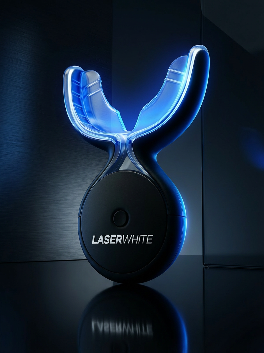 LaserWhite LED device glowing blue